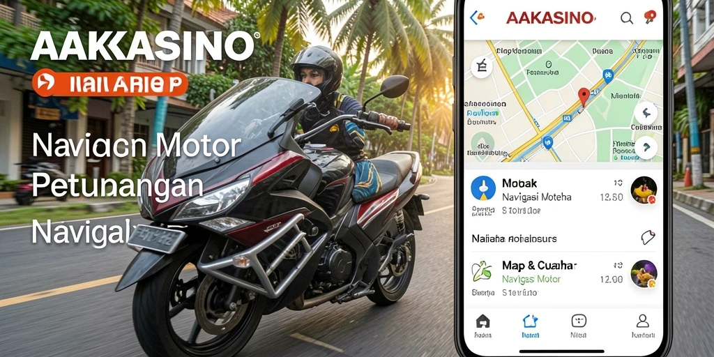 Antarmuka AAKASINO yang menarik untuk navigasi motor.