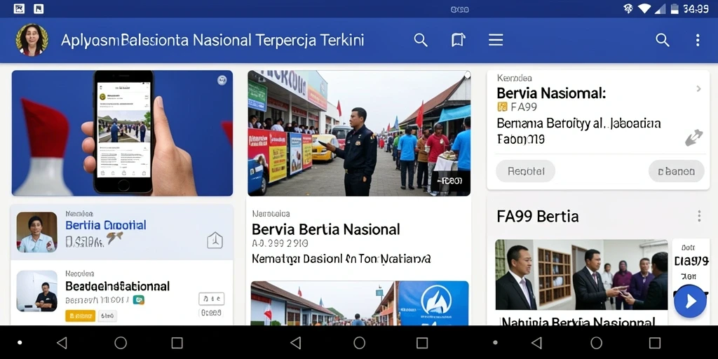 Tampilan antarmuka aplikasi FA99 yang modern dan informatif.