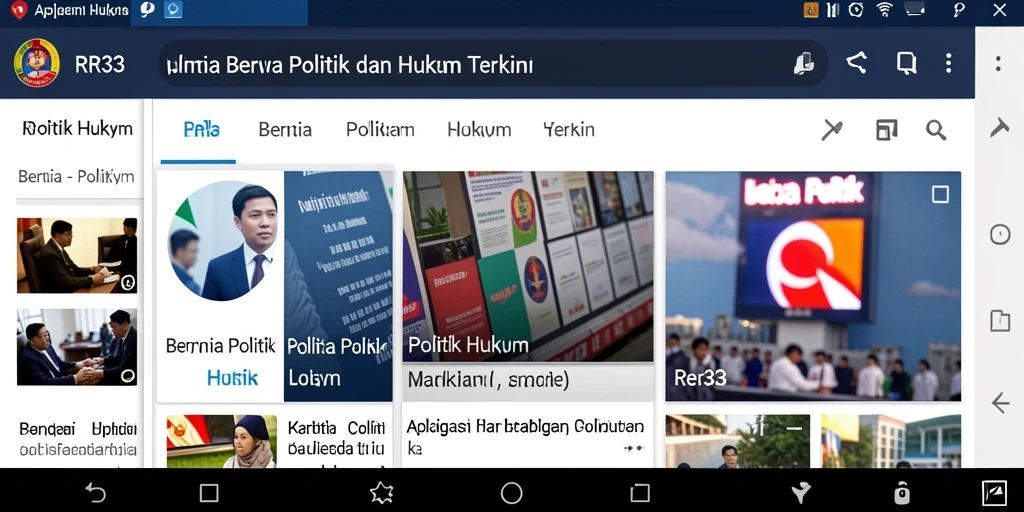 Tampilan antarmuka aplikasi RR33 yang menonjol dan informatif.